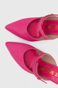 Шкіряні шльопанці Kat Maconie Hailey рожевий HAILEY.FUSCHIA