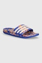 adidas papuci x Farm Rio imitatie de piele albastru IG1270