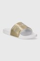 Obuwie Tommy Hilfiger klapki METALLIC POOL SLIDE FW0FW07829 złoty