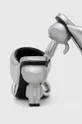 Usnjeni natikači Karl Lagerfeld IKON HEEL Zunanjost: Lakirano usnje Notranjost: Naravno usnje Podplat: Sintetični material
