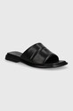 Кожени чехли Vagabond Shoemakers IZZY гладка кожа черен 5713.001.20