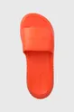 oranžová Šľapky Calvin Klein TEXTURE HYBRID SLIDE