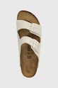 Замшеві шльопанці Birkenstock Arizona бежевий 1026842