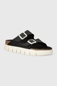 Birkenstock klapki BIRKENSTOCK X PAPILLIO Arizona Chunky imitacja skóry licowej czarny 1025304