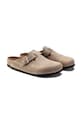 Natikače od nubuk kože Birkenstock Boston SFB bež 1019484