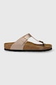 Birkenstock japonki Gizeh imitacja skóry licowej różowy 1023943