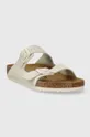 Birkenstock suede sliders Arizona <p>Uppers: Suede Inside: Suede Outsole: Synthetic material</p>