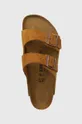 barna Birkenstock papucs velúrból Arizona