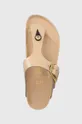 bézs Birkenstock bőr flip-flop Gizeh