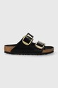 Кожаные шлепанцы Birkenstock Arizona BB венский чёрный 1021471