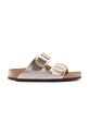Birkenstock klapki Arizona Big Buckle imitacja skóry licowej złoty 1020882