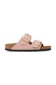 Birkenstock klapki nubukowe Arizona Big Buckle pozostałe różowy 1026583