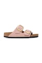 Birkenstock klapki nubukowe Arizona Big Buckle pozostałe różowy 1026583