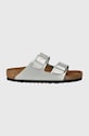 Birkenstock klapki Arizona syntetyczny srebrny 1012282