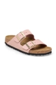 Nubukové papuče Birkenstock Arizona ružová