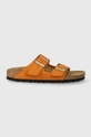 πορτοκαλί Nubuck παντόφλες Birkenstock Arizona Γυναικεία