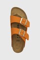 Natikače od nubuk kože Birkenstock Arizona narančasta 1026732