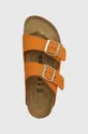 oranžová Nubukové papuče Birkenstock Arizona