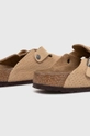 Birkenstock klapki zamszowe Boston Cholewka: Skóra zamszowa, Wnętrze: Skóra naturalna, Podeszwa: Materiał syntetyczny