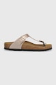 Birkenstock slapi Gizeh imitatie de piele lacuita roz 1023925