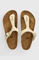 Δερμάτινες σαγιονάρες Birkenstock Gizeh Platform Flex φλατ μπεζ 1026899
