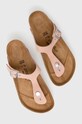 Birkenstock infradito in nubuck Gizeh Flex Platform 1026980 rosa SS24