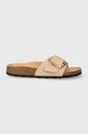 Кожени чехли Birkenstock Madrid Big Buckle гладка кожа бежов 1026496