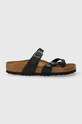 Birkenstock papucs Mayari szintetikus bőr fekete 171391