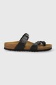 Pantofle Birkenstock Mayari imitace kůže černá 1027333