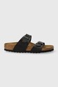 Pantofle Birkenstock Sydney imitace kůže černá 1026515