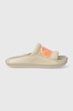 Calvin Klein Jeans papucs HYBRID SANDAL TPU IN LUM MET textil bézs YW0YW01280