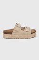 Barbour klapki zamszowe Sandgate LFO0701BE12 beżowy SS24