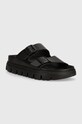 Kožené šľapky Birkenstock BIRKENSTOCK X PAPILLIO Arizona Chunky Exq usňová koža čierna 1024565