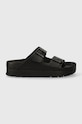 Кожаные шлепанцы Birkenstock BIRKENSTOCK X PAPILLIO Arizona Platform Exq 1026918 чёрный SS24