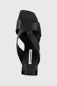 Karl Lagerfeld slapi de piele ASTRA NOVA negru KL33104.000