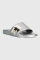 Karl Lagerfeld klapki KONDO srebrny
