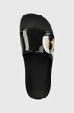 Karl Lagerfeld papucs KONDO fekete KL80906N.V00