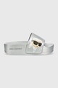 Шльопанці Karl Lagerfeld KONDO MAXI KL80805N.VSL срібний SS24