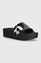 Karl Lagerfeld klapki KONDO MAXI pozostałe czarny KL80806N.V00