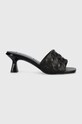 Karl Lagerfeld papuci PANACHE II subțire negru KL30113.000