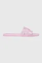 Karl Lagerfeld papucs JELLY rózsaszín