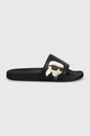 Karl Lagerfeld papucs KONDO fekete KL80905N.V00