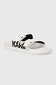Karl Lagerfeld papuci KONDO TRED sintetic alb KL80978.V10