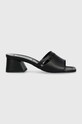 Karl Lagerfeld slapi de piele PLAZA gros negru KL32405.000