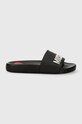 Love Moschino klapki syntetyczny czarny JA28052G1II14000