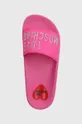 rosa Love Moschino ciabatte slide