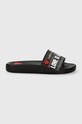 Love Moschino klapki syntetyczny czarny JA28132G1II20000
