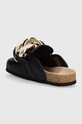 Обувь Кожаные шлепанцы JW Anderson Chain Loafer ANW35004E.999 чёрный