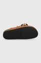 JW Anderson infradito in pelle Chain Loafer ANW35004E.509 marrone