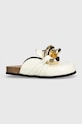 JW Anderson slapi de piele Chain Loafer piele bej ANW35004E.101